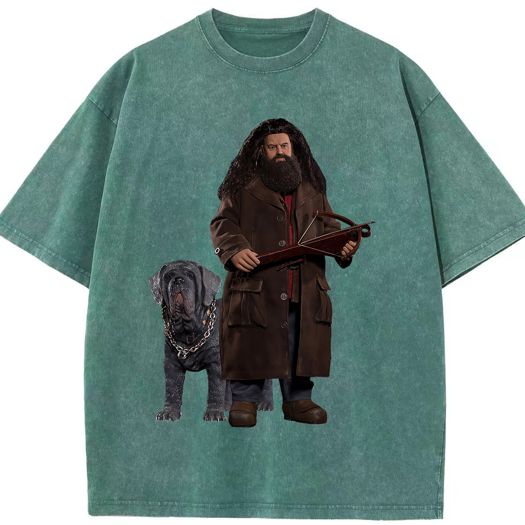 （画像用） Harry Potter ハリー・ポッターシリーズ 綿100% ヴィンテージ風 半袖Tシャツ（フロントプリント）